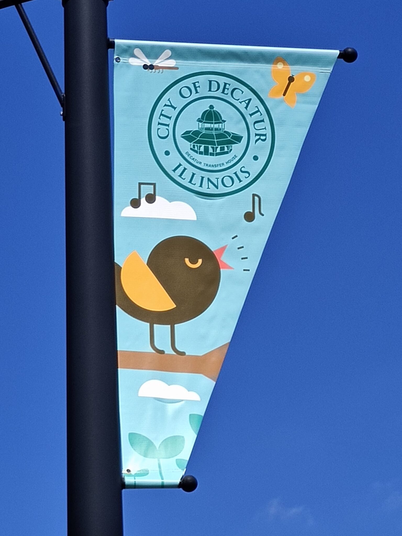 Bird Flag - Decatur, Illinois