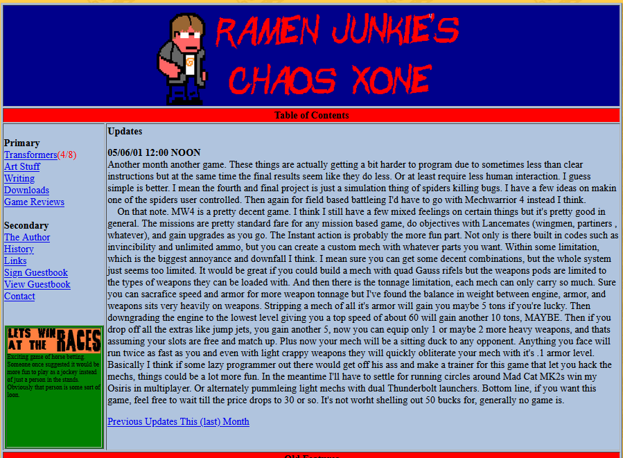 #Mayllennial - 90's Websites