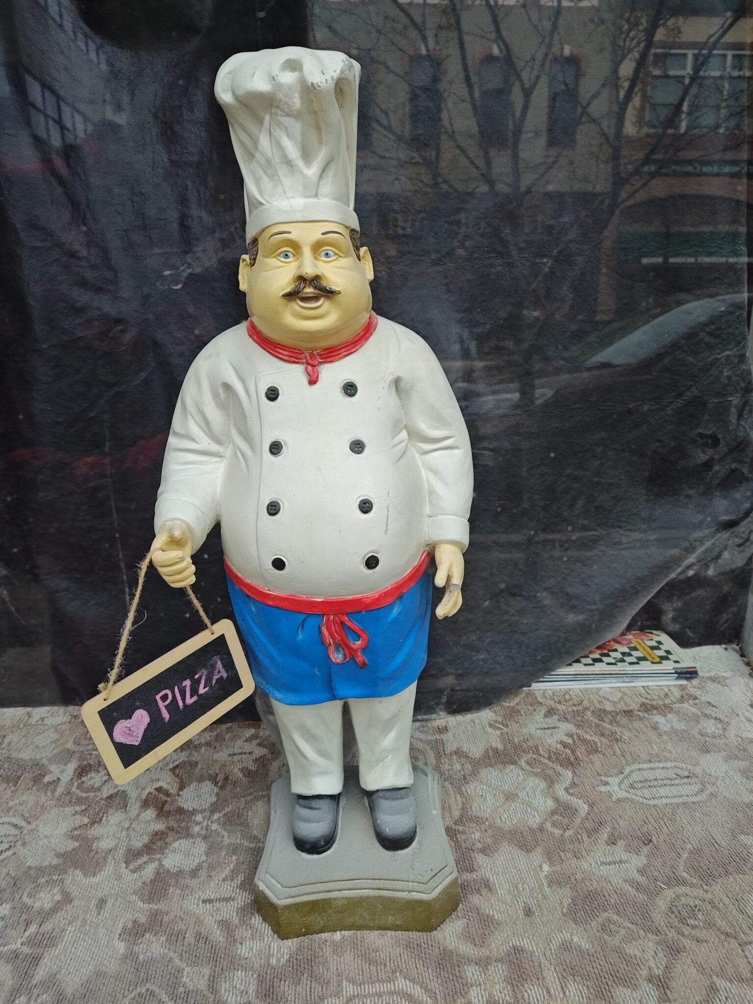 Pizza Man Statue