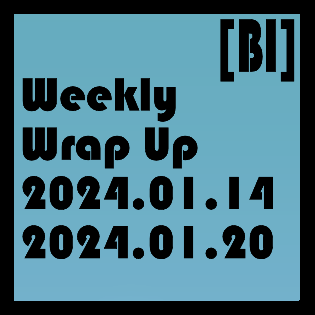 Featured image of post Weekly Wrap Up (01.14.2024 to 01.20.2024)